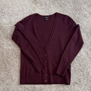 Halogen Deep Burgundy Cardigan